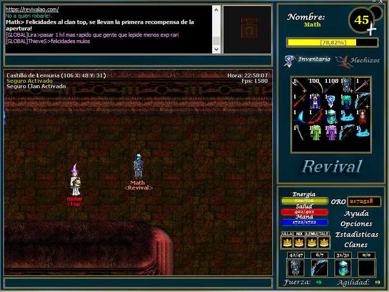 Primer clan fundado en Revival AO ganador de $20.000 (20 RPS)