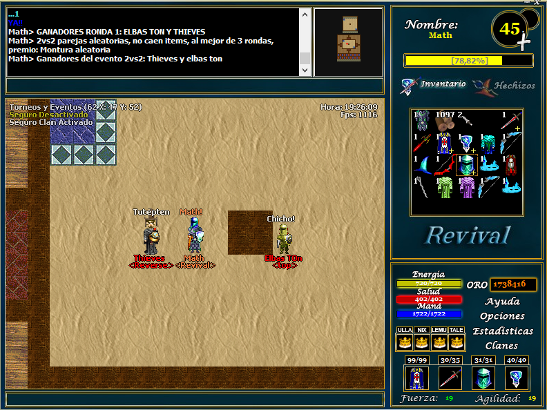 2VS2 parejas aleatorías   Ganadores del evento 2vs2:  ELBAS TON Y THIEVES